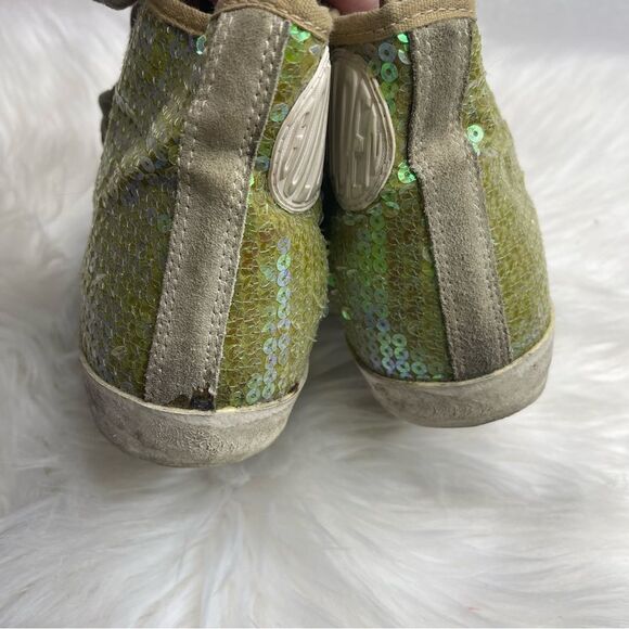 Golden Goose Deluxe Francy High Top Sequin Sneakers 37 - Picture 4 of 8